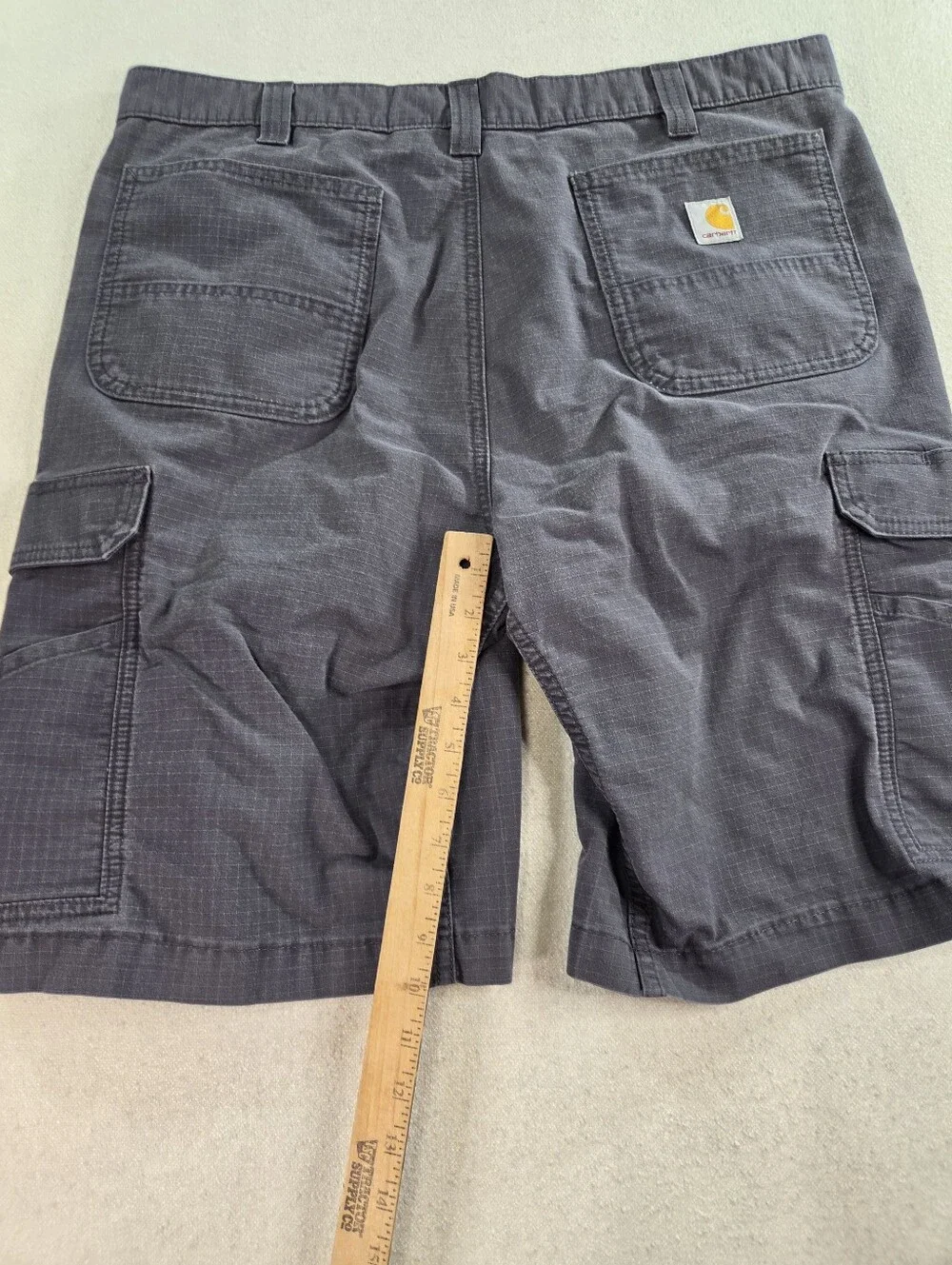Carhartt Force Ripstop Cargo Shorts Gray Size 38